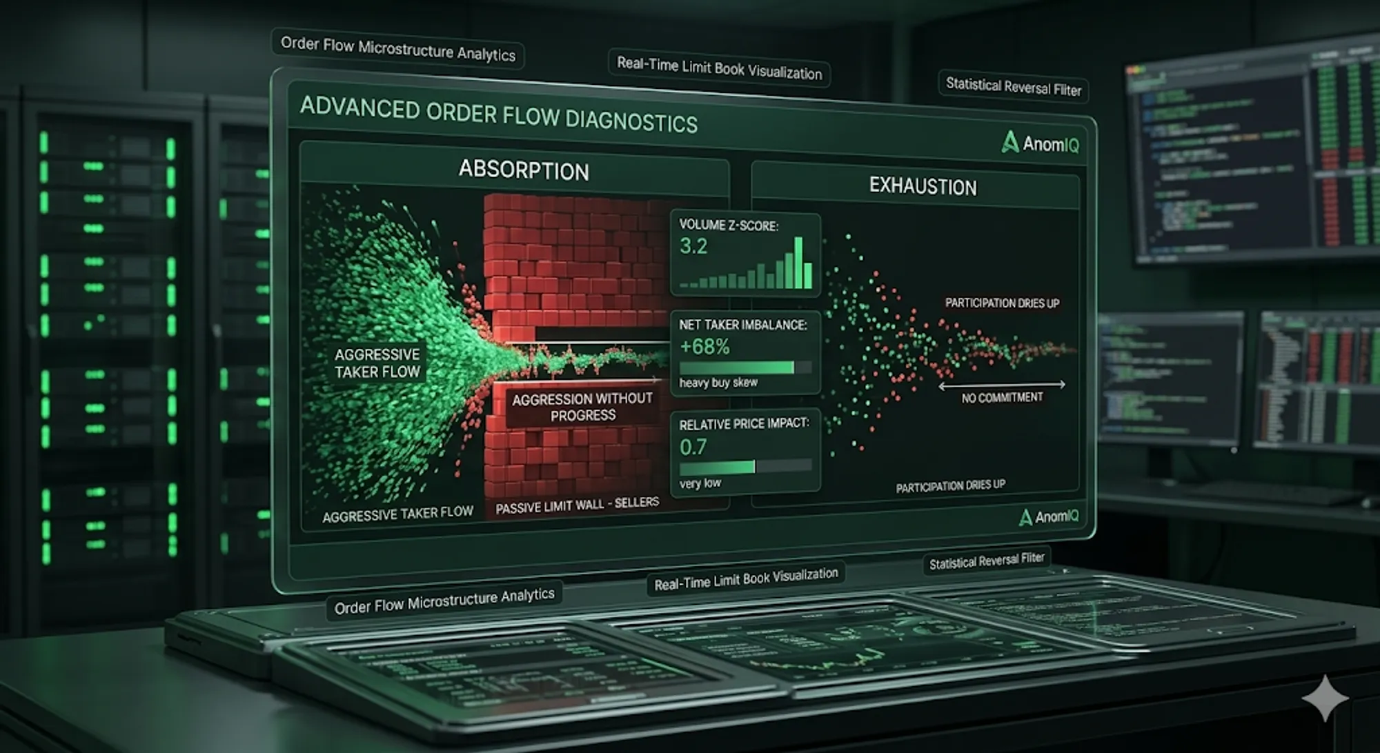 Cover for Order Flow Absorption and Exhaustion: Three Live Examples With Full Scanner Data